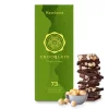 75g Bio Schokolade mit Haselnuss 73% Kakao von CHOCQLATE