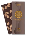 75g Bio Schokolade mit Mandeln 73% Kakao von CHOCQLATE