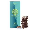 75g Bio Schokolade mit Kokos - 73% Kakao von CHOCQLATE