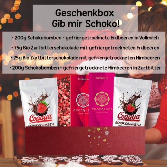 Geschenbox "Gib mir Schoko!"