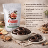 500g Apfelringe in Zartbitterschokolade von Copaya