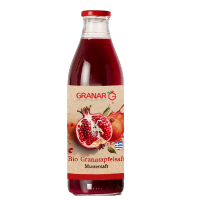 3 x 1 L Bio Granatapfel Direktsaft aus Griechenland von Granar Bio