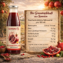 3 x 750ml Bio Granatapfel Direktsaft aus Spanien von Granar Bio