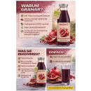 9 x 750ml Bio Granatapfel Direktsaft aus Spanien von Granar Bio