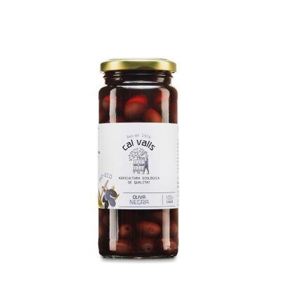 350g Bio schwarze Oliven von Cal Valls