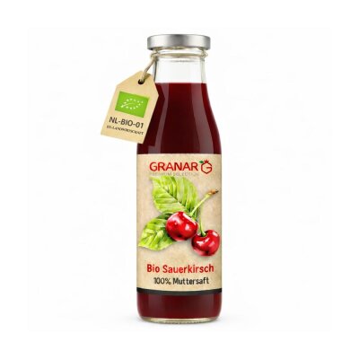 1 x 750ml Bio Sauerkirsche Direktsaft von GranarBio