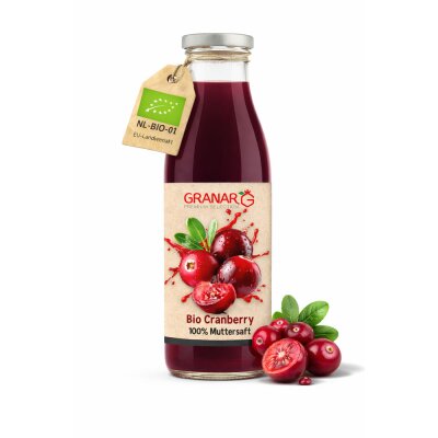 6 x 750 ml Bio Cranberry Direktsaft von GranarBio