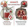 6 x 1 Liter Granatapfel Direktsaft aus Kernpressung von Granar Selection