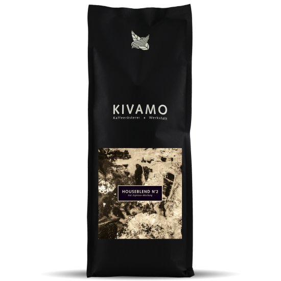 1kg Kivamo N2 Espressomischung aus Robusta &amp; Arabica Bohnen